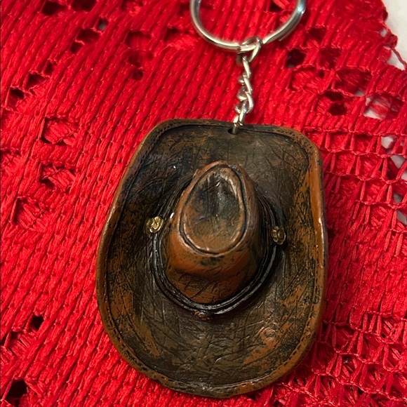 Other - Brown Cowboy Hat Keychain